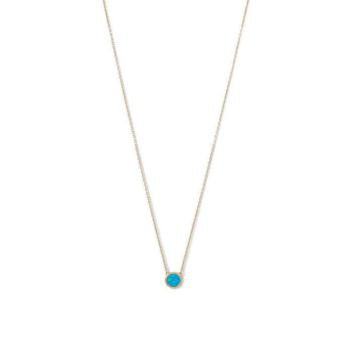 Blue Opal Necklace