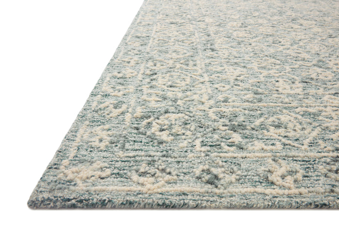 The Rug Corner Loloi Cecelia Ocean / Ivory