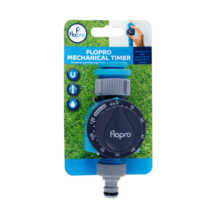 Flopro Mechanical Water Timer in packaging