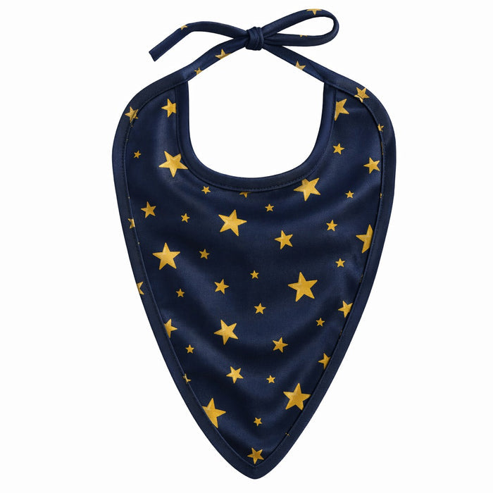 Mimi Baby Bib | Scattered Stars | Stardust | Bamboo-Cotton, Waterproof, Tagless | 0-4Y