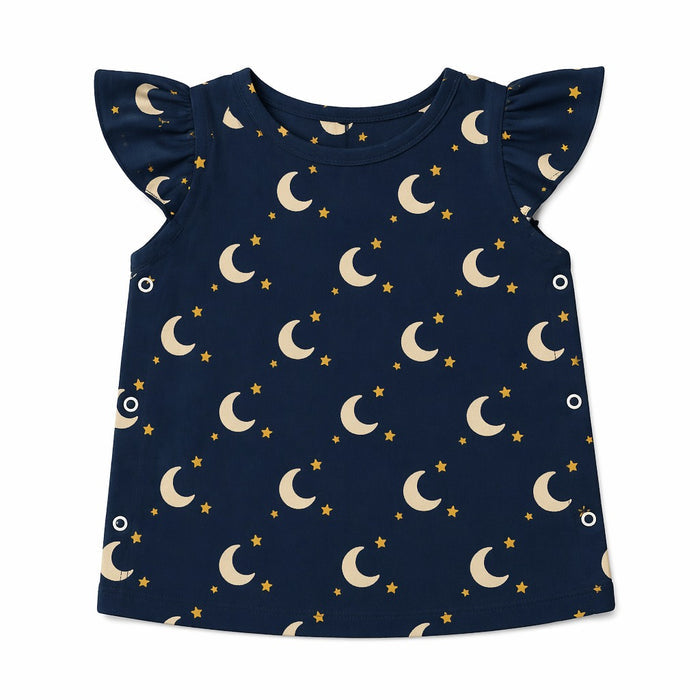 Mimi Baby Jhabla | Crescent Moon + Stars | Stardust | Bamboo-Cotton, Tagless, 3× Softer | 0-9M