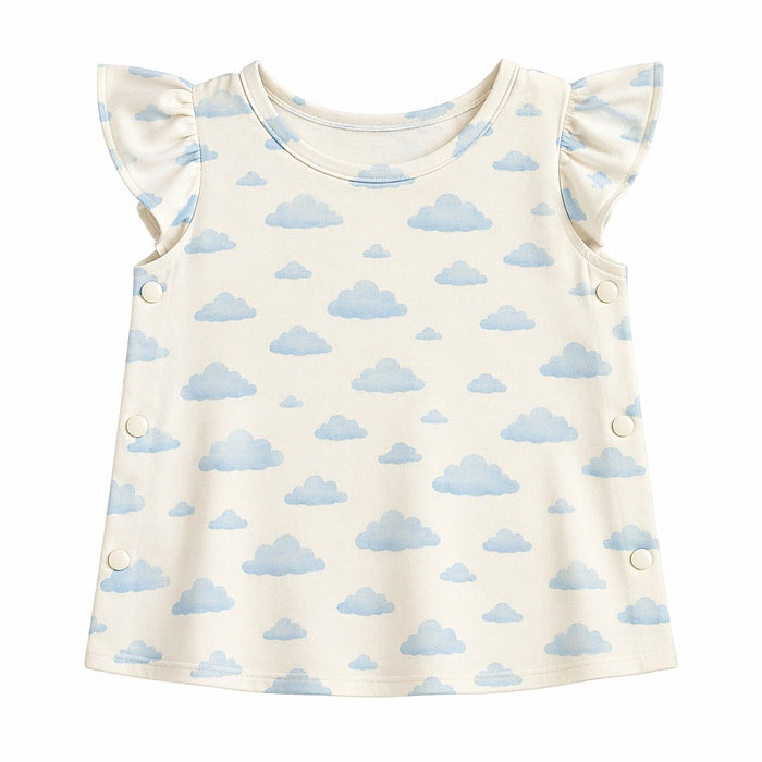 Mimi Baby Jhabla | Drifting Clouds | Monsoon Magic | Bamboo-Cotton, Tagless, 3× Softer | 0-9M