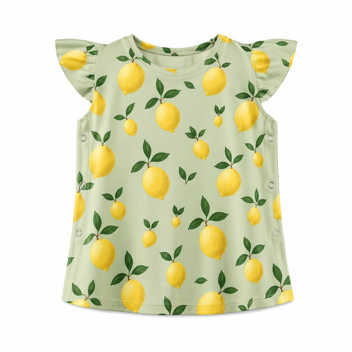 Mimi Baby Jhabla | Lemon Branch | Orchard | Bamboo-Cotton, Tagless, 3× Softer | 0-9M