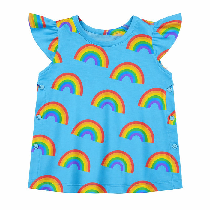 Mimi Baby Jhabla | Rainbow Arc | Monsoon Magic | Bamboo-Cotton, Tagless, 3× Softer | 0-9M