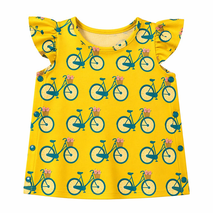Mimi Baby Jhabla | Vintage Bicycle | Little Voyager | Bamboo-Cotton, Tagless, 3× Softer | 0-9M