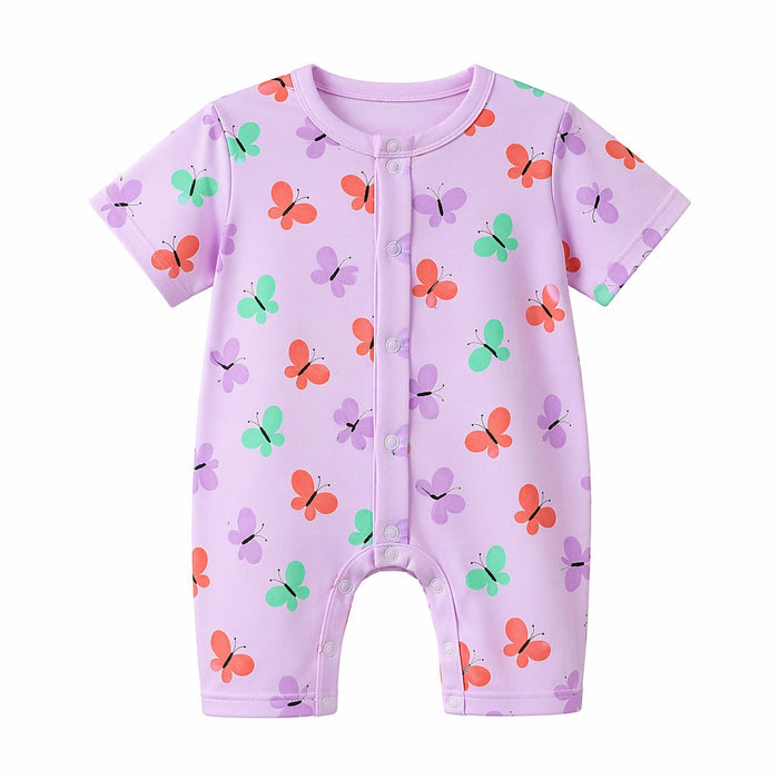 Mimi Baby Romper | Butterfly Garden | Blossom | Bamboo-Cotton, 3× Softer, Tagless | 0-24M