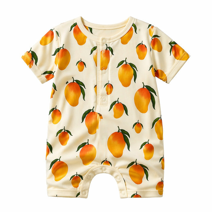 Mimi Baby Romper | Mango Grove | Orchard | Bamboo-Cotton, 3× Softer, Tagless | 0-24M