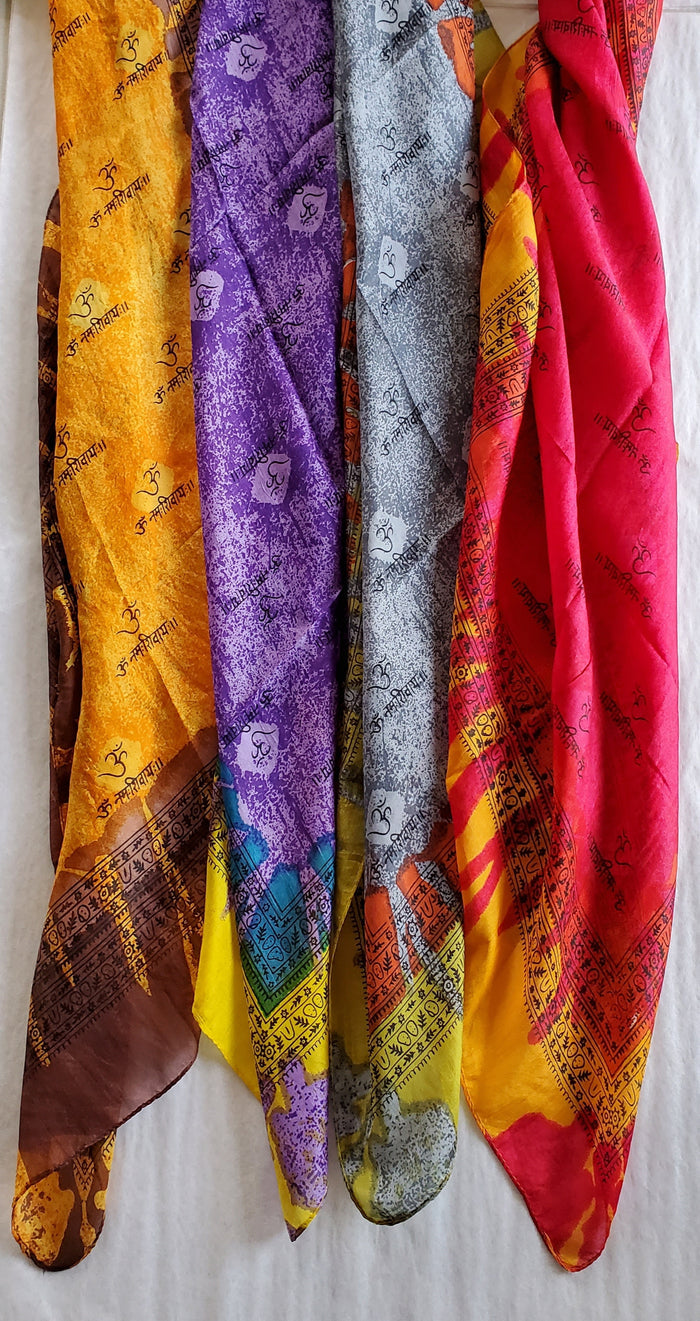 Om Silk Scarf