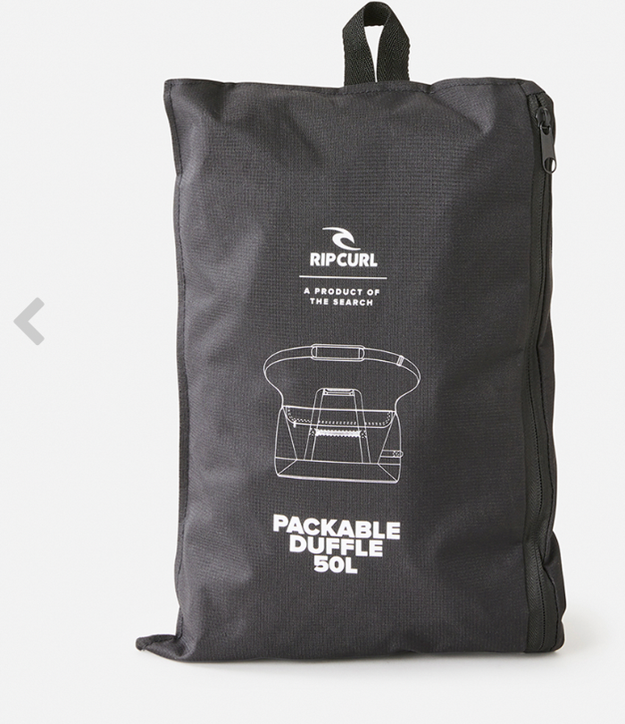 Rip Curl Packable Duffle 50L Midnight Travel Bag