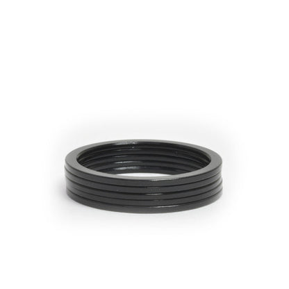 HD0011 1-1/8" x 1.5mm Black Aluminum Headset Spacers, Bag of 5 detail 2