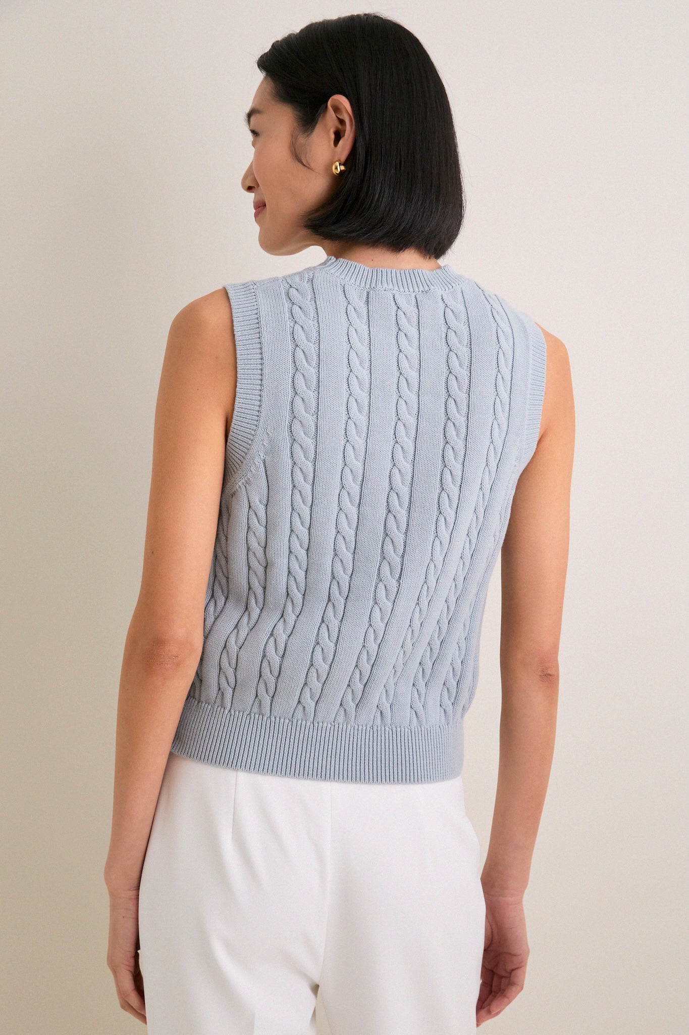 Blue Cotton Cable Dory Shell