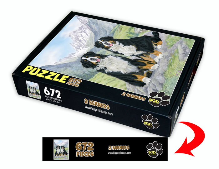 2 Berners - 672 piece puzzle