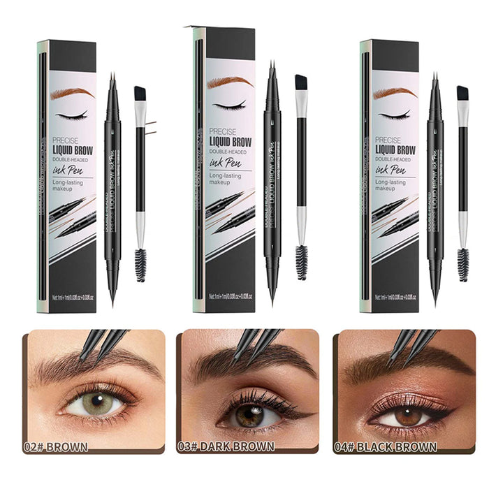 02# Brown + 03# Dark Brown + 04# Black Brown (3 pcs)