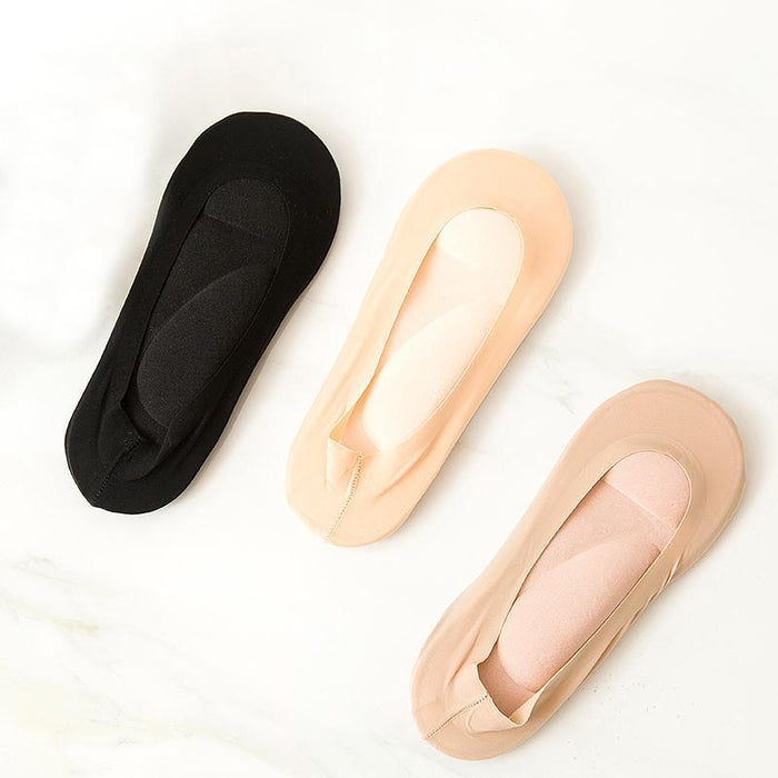 3D Foot Massage Padded Lady Invisible Socks