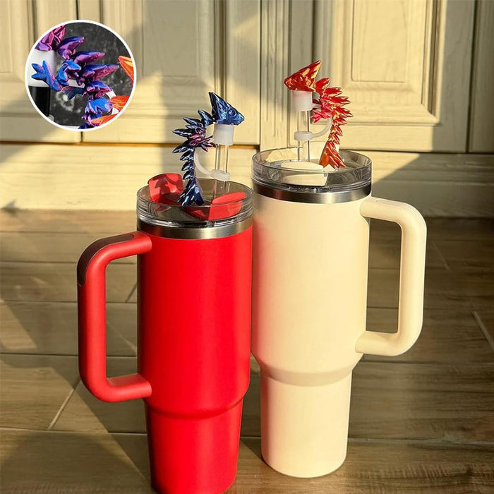 3D Printed Dragon Stanley Straw Topper