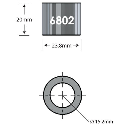 6802 Over Axle Adapter Dimensions