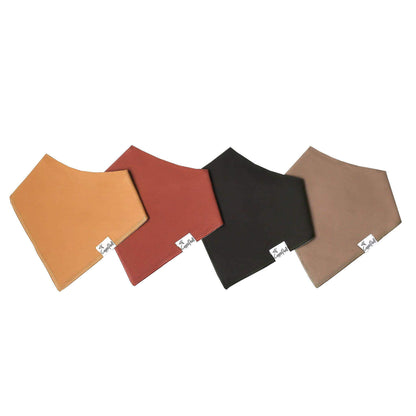 4 Pack Baby Bandana Bibs - Dune