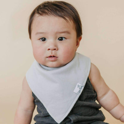 4 Pack Baby Bandana Bibs - Grey Basics