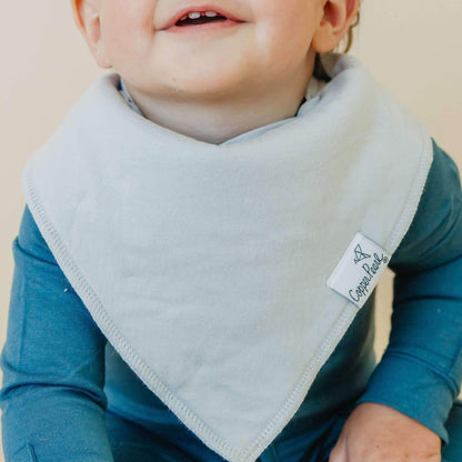 4 Pack Baby Bandana Bibs - Grey Basics