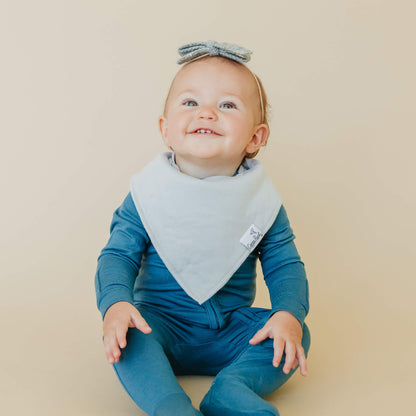 4 Pack Baby Bandana Bibs - Grey Basics