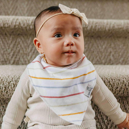 4 Pack Baby Bandana Bibs - Olive