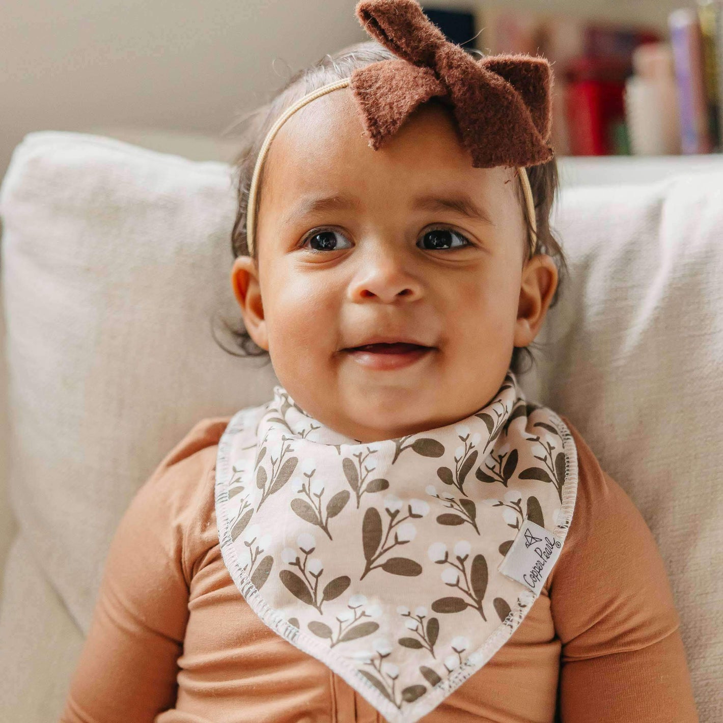 4 Pack Baby Bandana Bibs - Olive