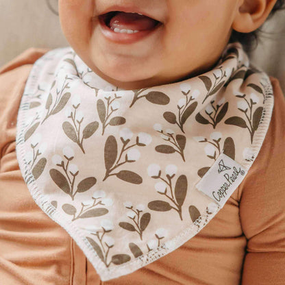 4 Pack Baby Bandana Bibs - Olive