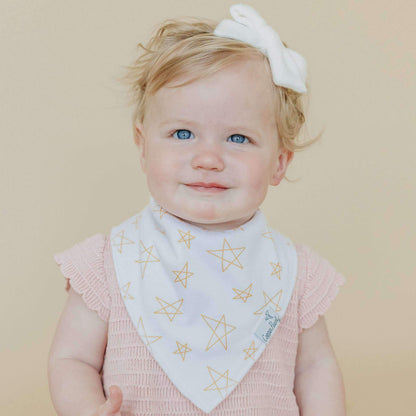 4 Pack Baby Bandana Bibs - Paris