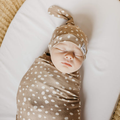 Knit Swaddle Blanket - Fawn