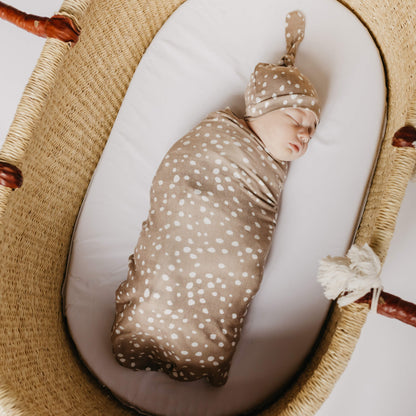 Knit Swaddle Blanket - Fawn