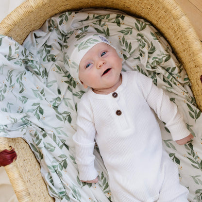 Knit Swaddle Blanket - Fern