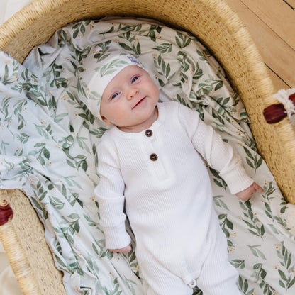 Knit Swaddle Blanket - Fern