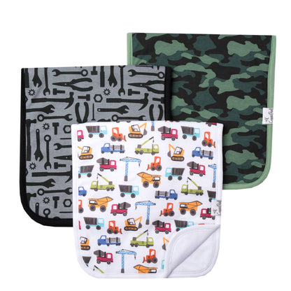 3 Pack Premium Burp Cloths - Diesel