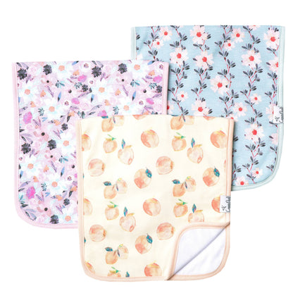 3 Pack Premium Burp Cloths - Morgan