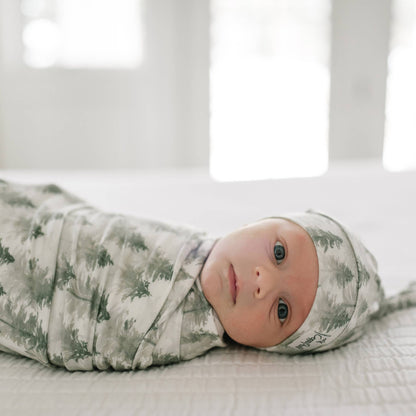 Top Knot Hat - Evergreen