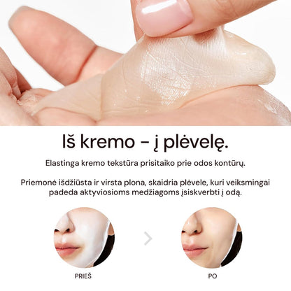 ABIB Lifting Collagen Wrapping Mask Jericho Rose Film - stangrinamoji nulupama veido kaukė