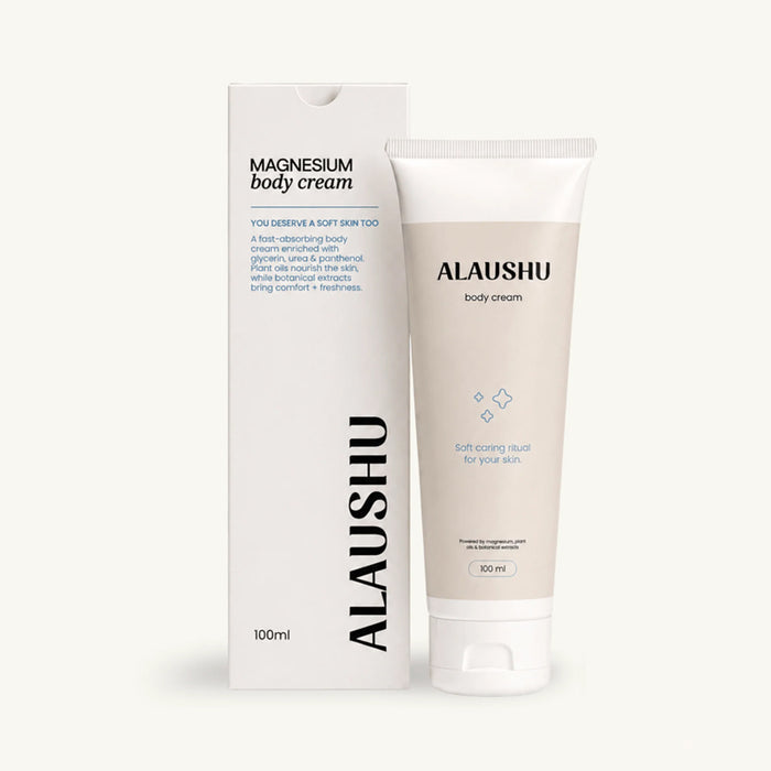 ALAUSHU Magnesium Cream – kūno kremas su magnio druskomis