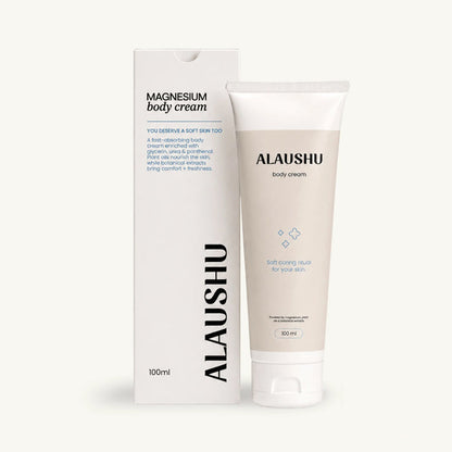 ALAUSHU Magnesium Cream – kūno kremas su magnio druskomis