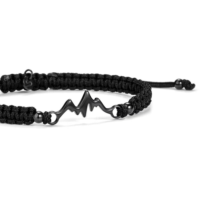 All Black Mountain Braided Bracelet
