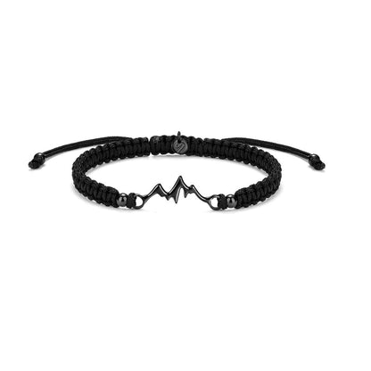 All Black Mountain Braided Bracelet