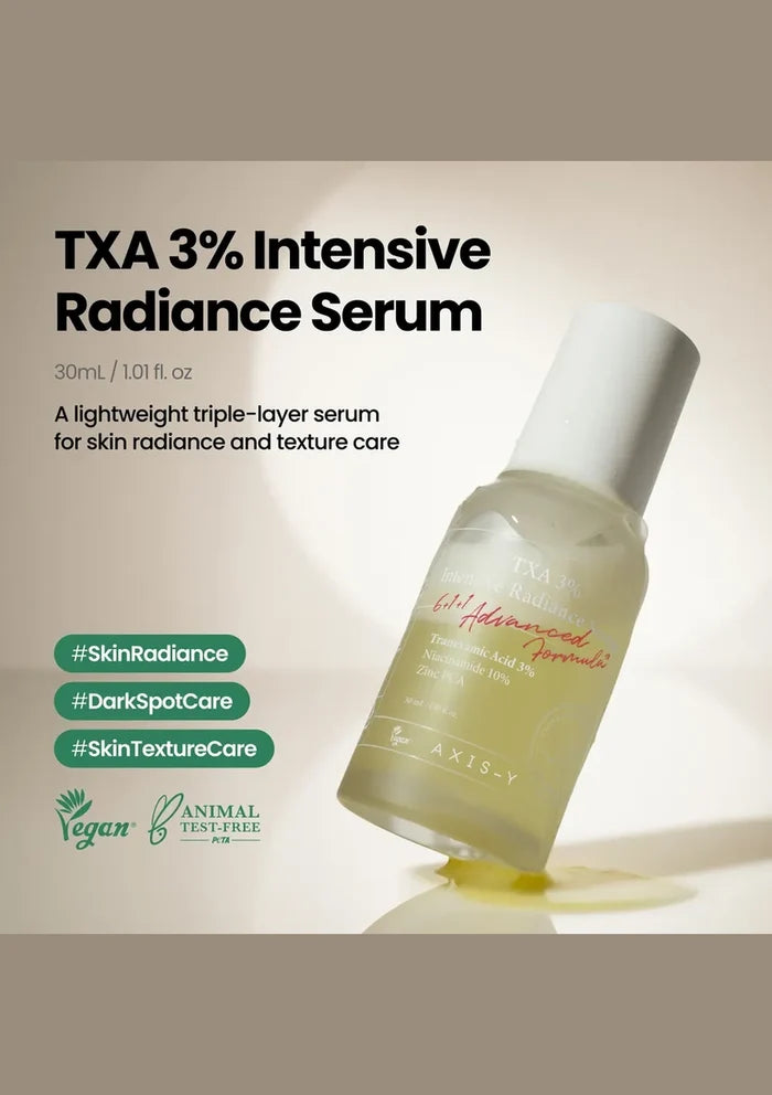 AXIS-Y TXA 3% Intensive Radiance Serum 30ml — introduction; original brand product information
