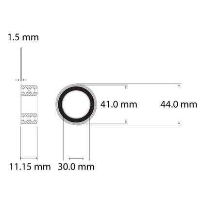 BB86 To 30MM dimensions