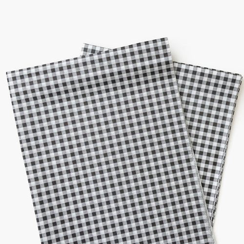Black Gingham Tissue Paper - Black Gingham Pattern Tissue Paper, New Year Eve, Men Boutique Retail Packaging Supplies, Christmas Gift Wrapping Wrap Paper, Men's Gift Wrapping Paper, Craft Supplies, Bachelor Party Favor Bags Paper GenWoo Shop