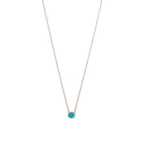 Blue Opal Necklace