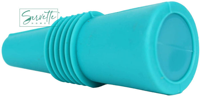 Blue Silicone Wine Stoppers