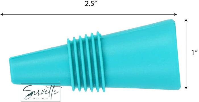 Blue Silicone Wine Stoppers