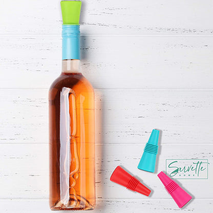 Blue Silicone Wine Stoppers