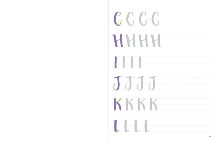 Brush Lettering Beginner Workbook