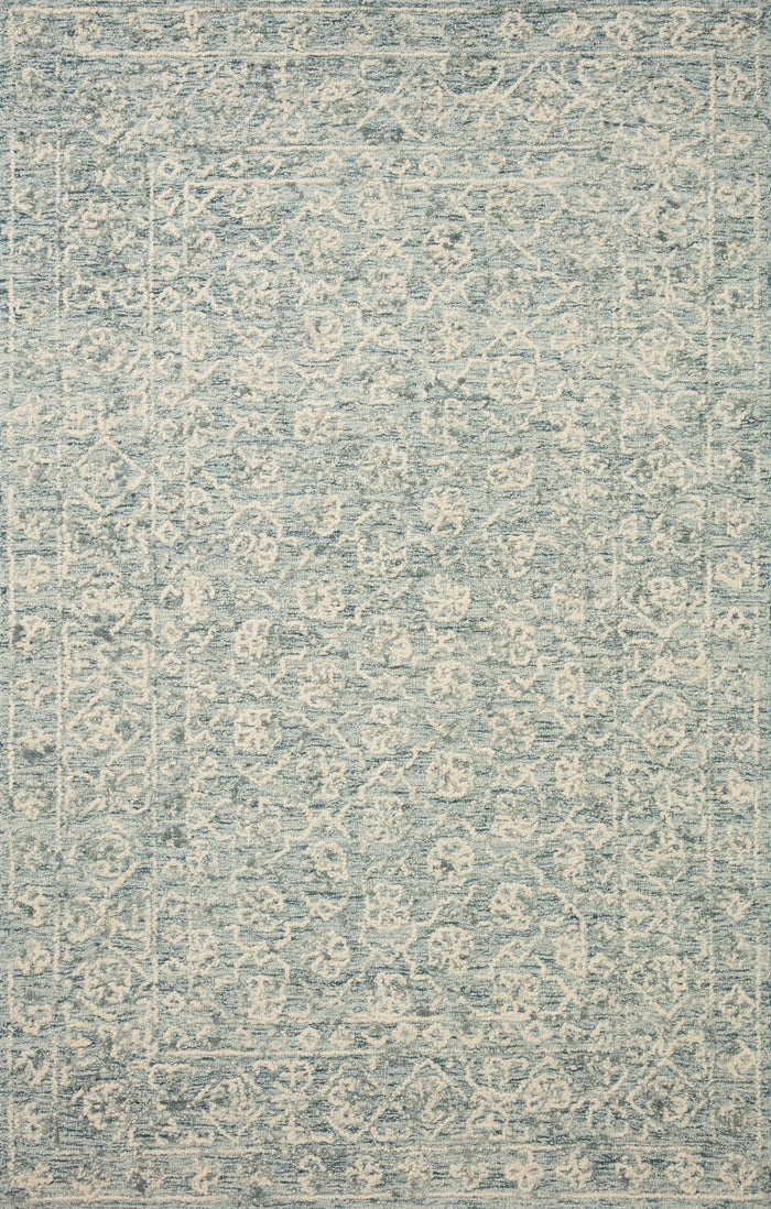 The Rug Corner Loloi Cecelia Ocean / Ivory