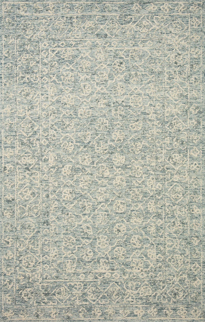 The Rug Corner Loloi Cecelia Ocean / Ivory